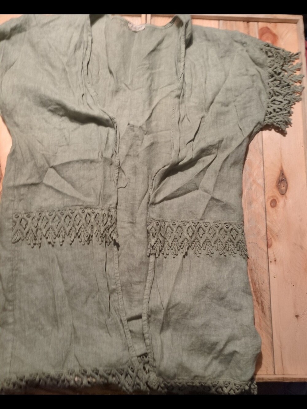Valentina naldi Italian coverup with fringe